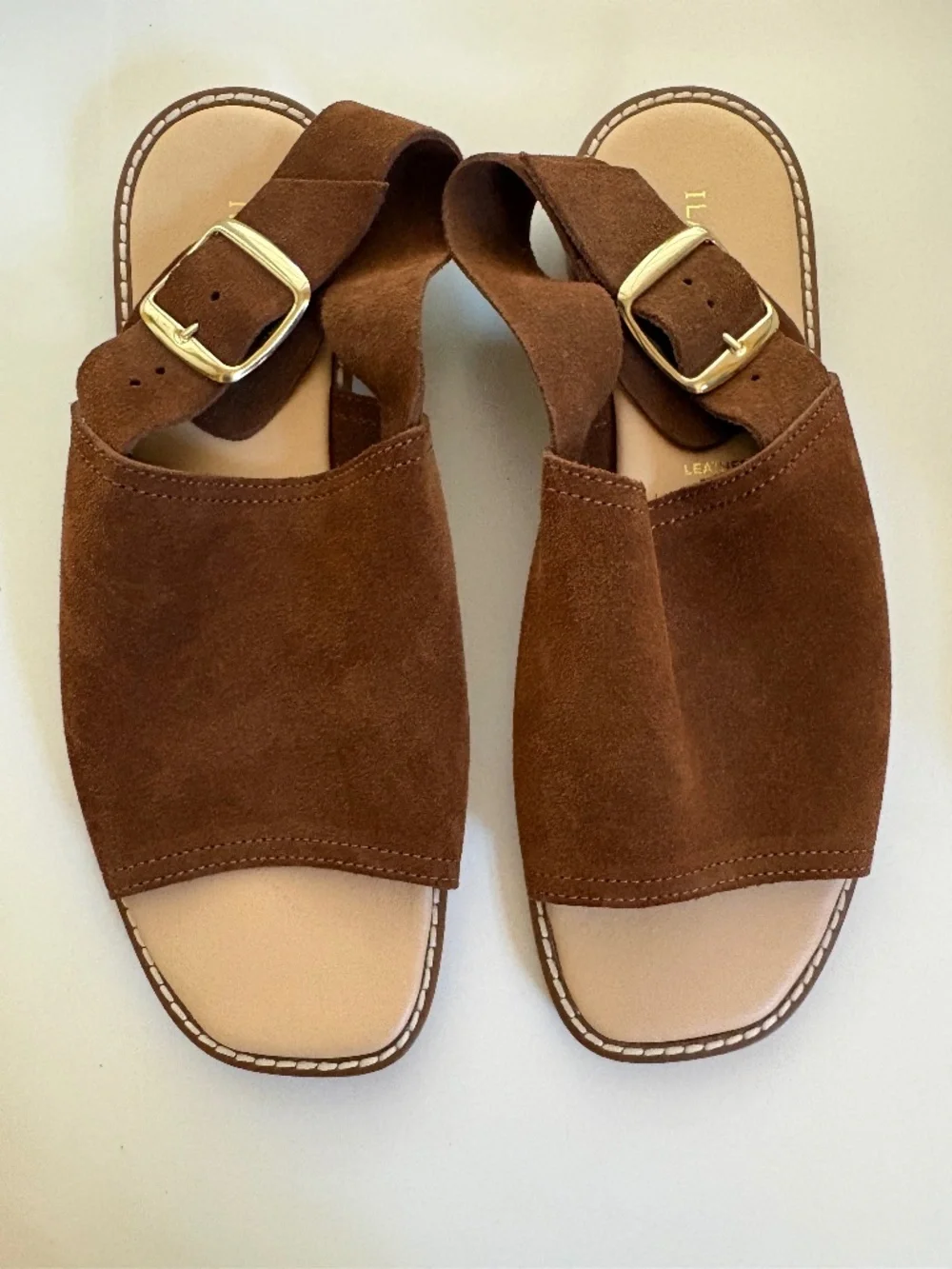 Ilaria Sartori® Brown Suede Sandals Size 7.5